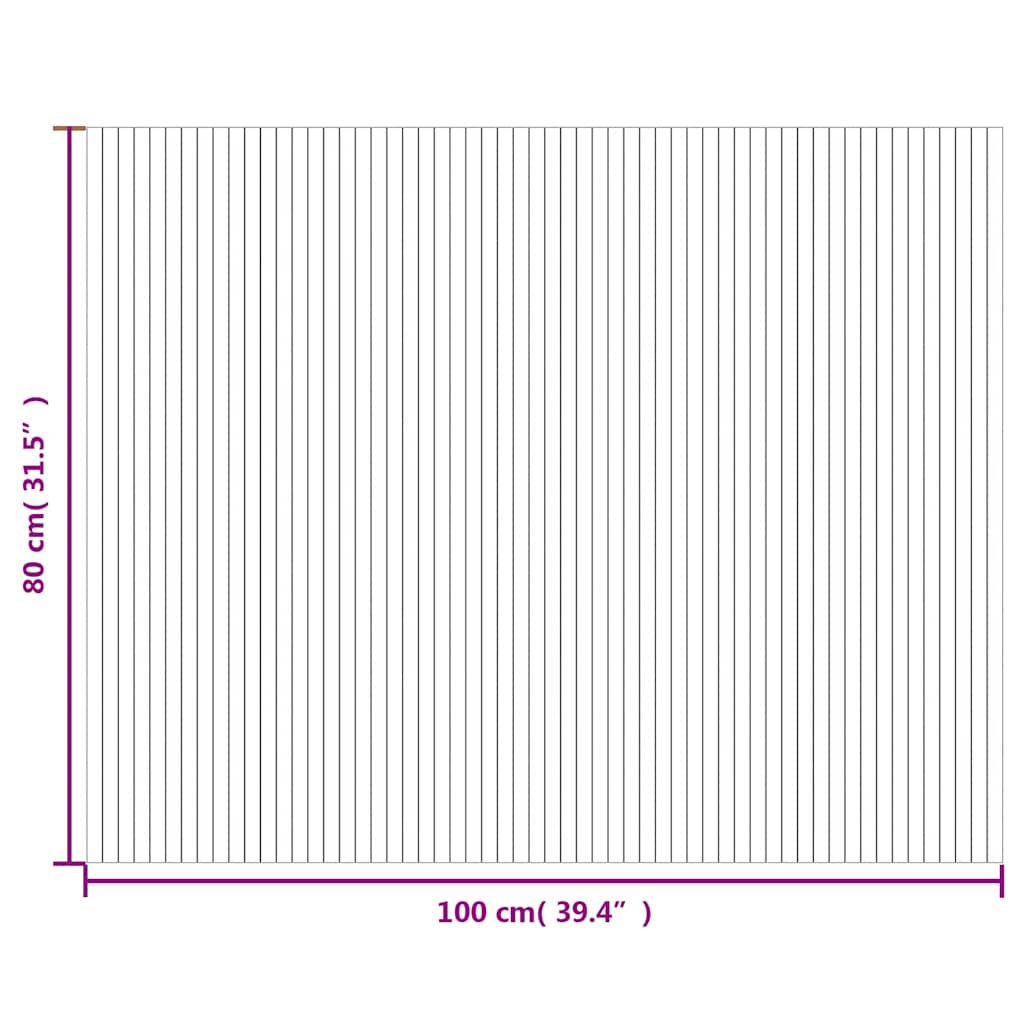 Tappeto Rettangolare Marrone 80x100 cm in Bambù | homemem39