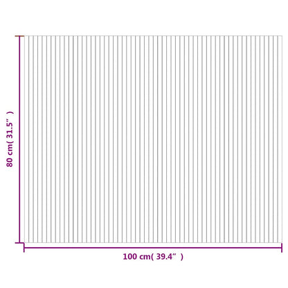 Tappeto Rettangolare Marrone 80x100 cm in Bambù | homemem39