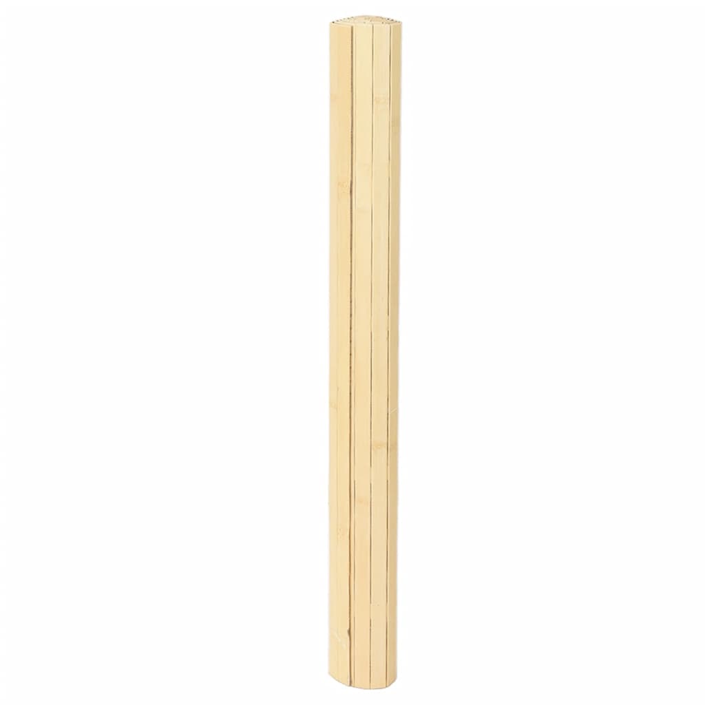 Tappeto Rettangolare Natura Chiaro 80x400 cm in Bambù | homemem39