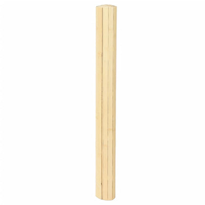Tappeto Rettangolare Natura Chiaro 80x400 cm in Bambù | homemem39