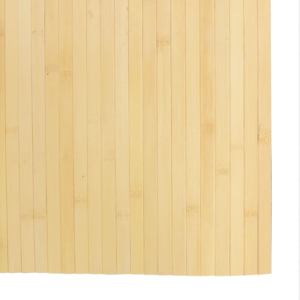 Tappeto Rettangolare Natura Chiaro 80x400 cm in Bambù | homemem39