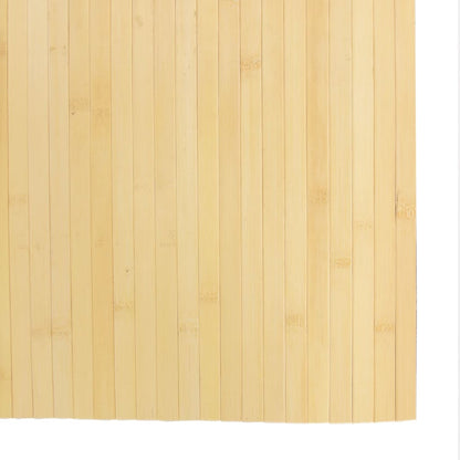Tappeto Rettangolare Natura Chiaro 80x400 cm in Bambù | homemem39