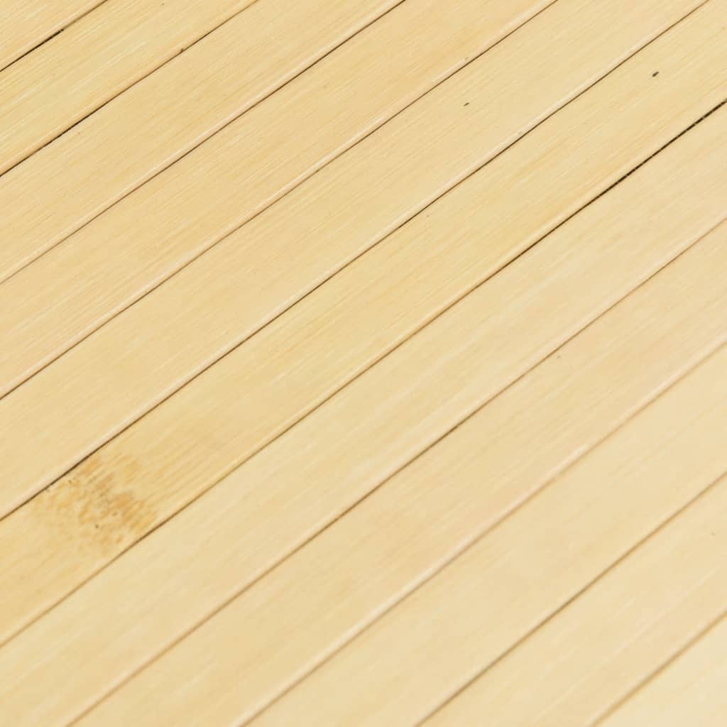 Tappeto Rettangolare Natura Chiaro 80x400 cm in Bambù | homemem39