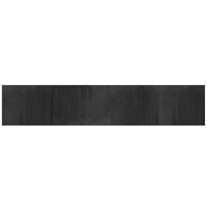 Tappeto Rettangolare Grigio 80x400 cm in Bambù | homemem39