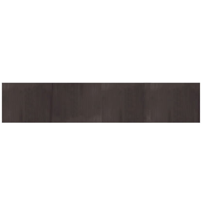 Tappeto Rettangolare Marrone Scuro 80x400 cm in Bambù | homemem39