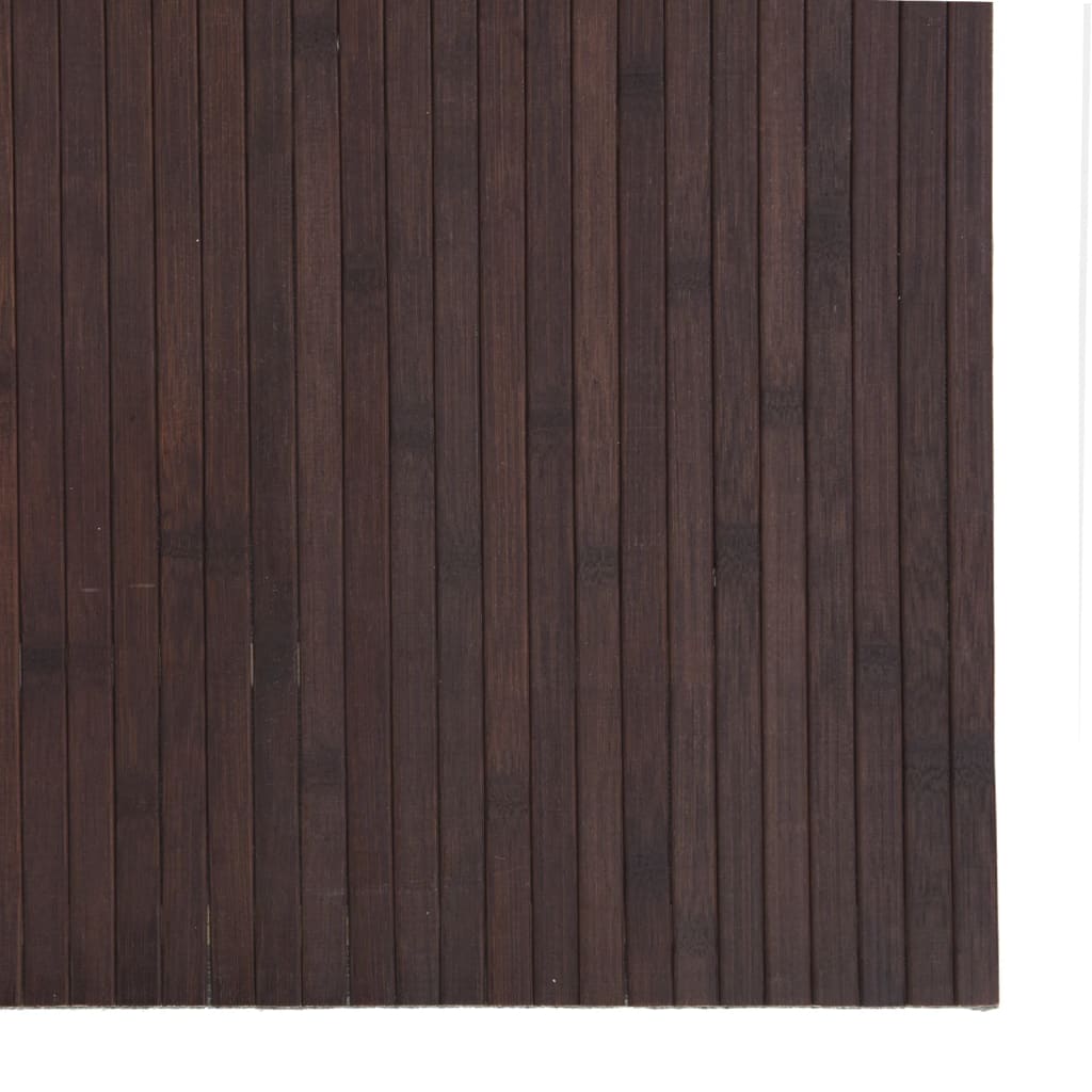 Tappeto Rettangolare Marrone Scuro 80x400 cm in Bambù | homemem39