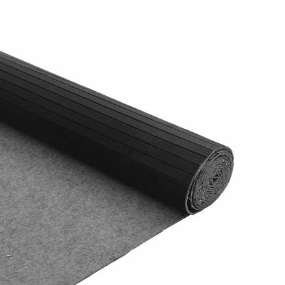 Tappeto Rettangolare Nero 80x500 cm in Bambù | homemem39