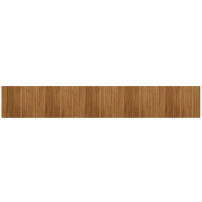 Tappeto Rettangolare Marrone 80x500 cm in Bambù | homemem39