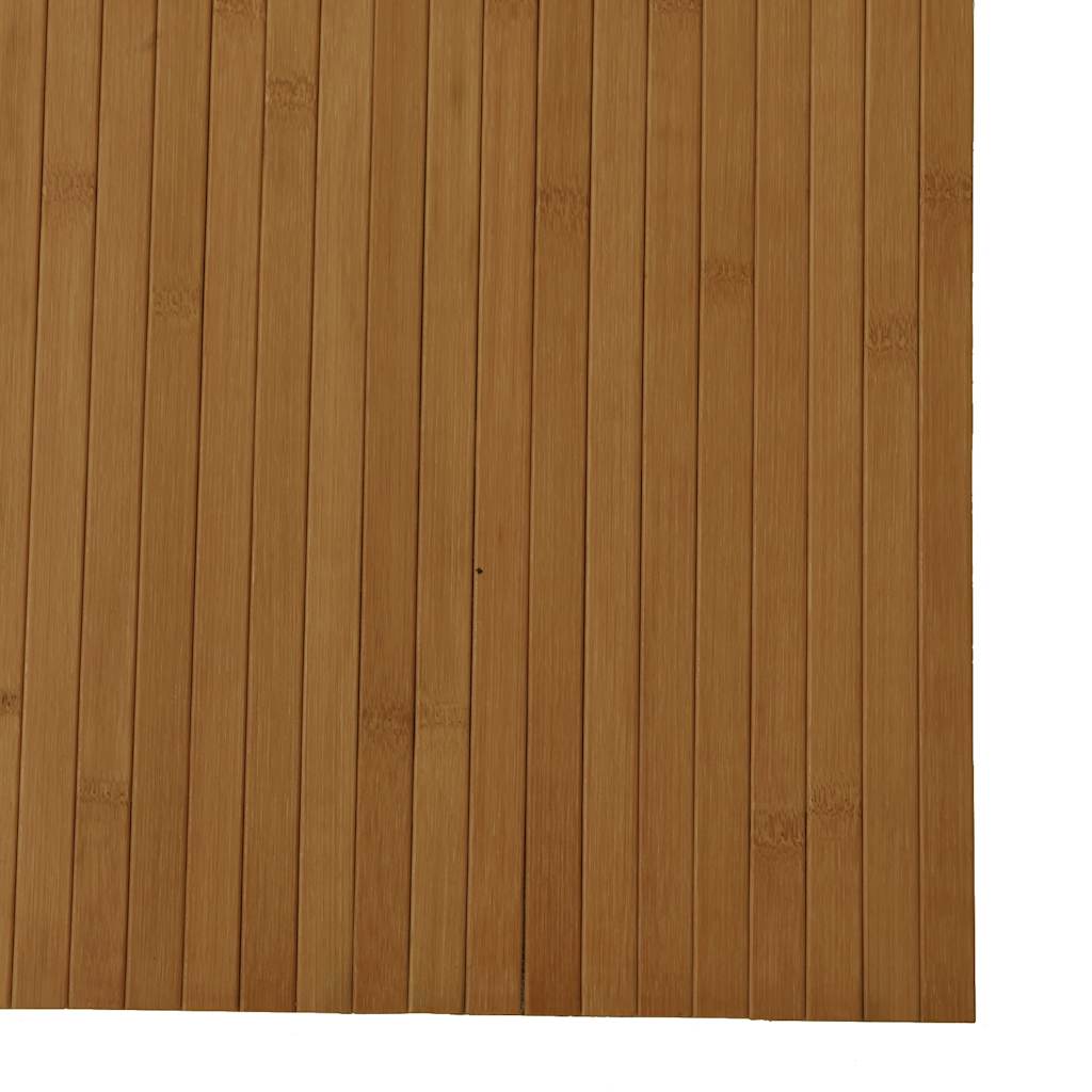 Tappeto Rettangolare Marrone 80x500 cm in Bambù | homemem39