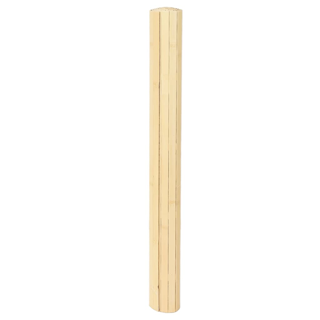 Tappeto Rettangolare Natura Chiaro 80x500 cm in Bambù | homemem39