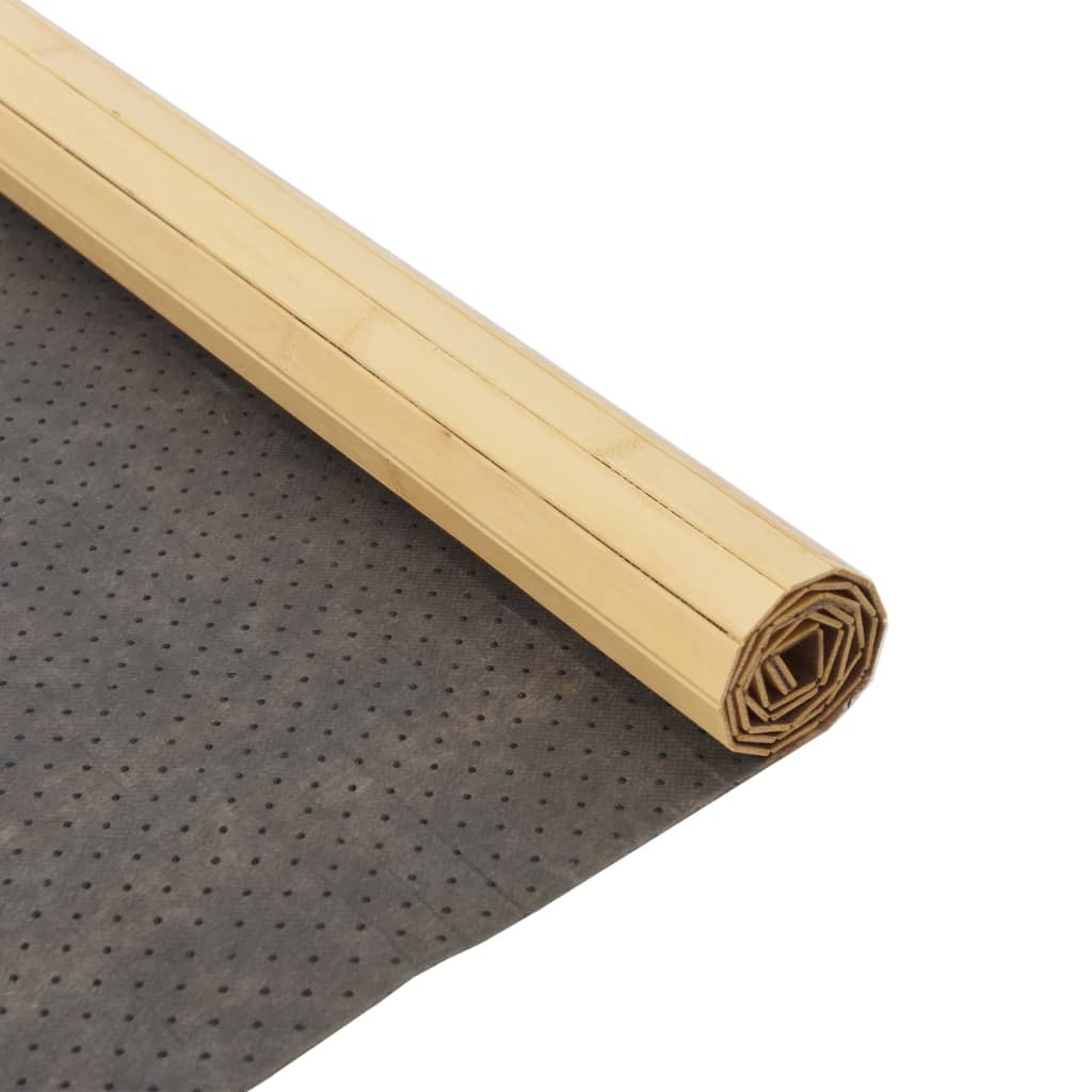 Tappeto Rettangolare Natura Chiaro 80x500 cm in Bambù | homemem39