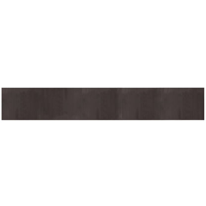 Tappeto Rettangolare Marrone Scuro 80x500 cm in Bambù | homemem39