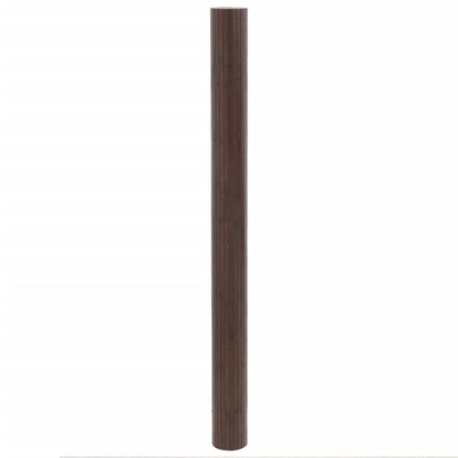 Tappeto Rettangolare Marrone Scuro 80x500 cm in Bambù - homemem39