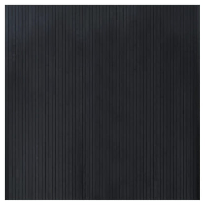 Tappeto Rettangolare Nero 100x100 cm in Bambù