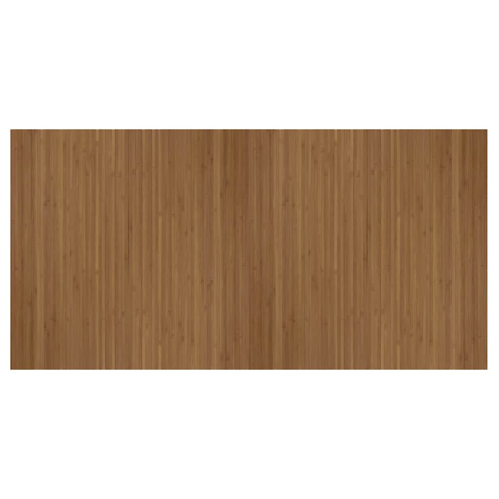 Tappeto Rettangolare Marrone 100x200 cm in Bambù | homemem39