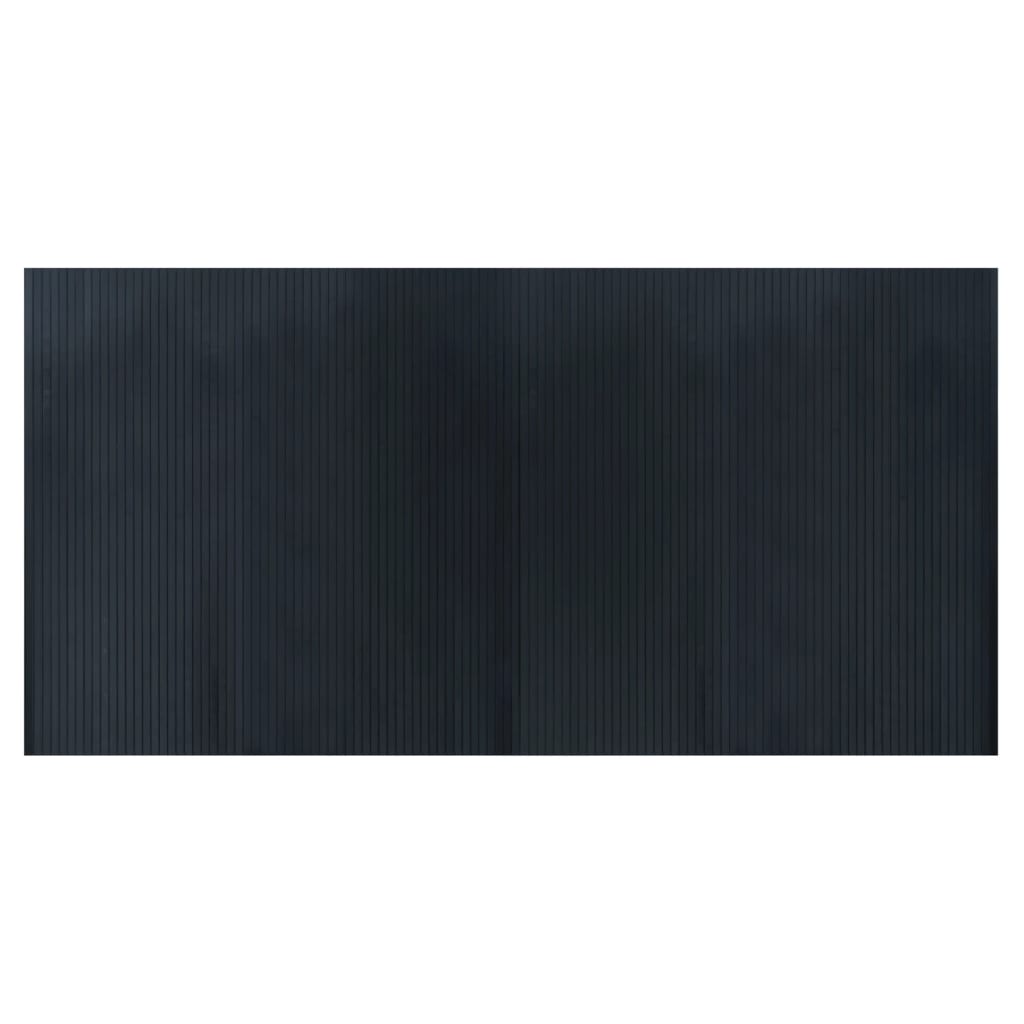 Tappeto Rettangolare Grigio 100x200 cm in Bambù | homemem39