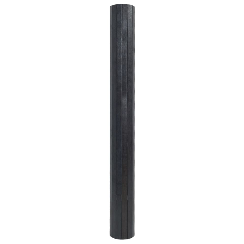 Tappeto Rettangolare Grigio 100x200 cm in Bambù | homemem39