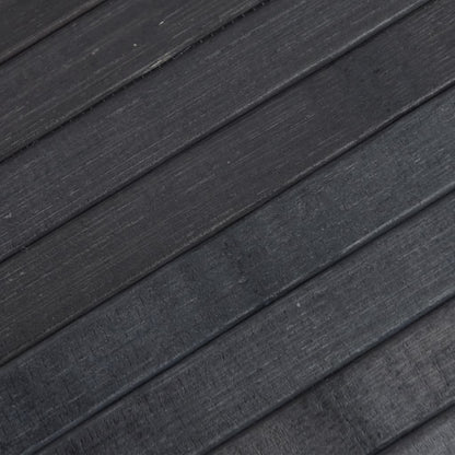 Tappeto Rettangolare Grigio 100x200 cm in Bambù | homemem39