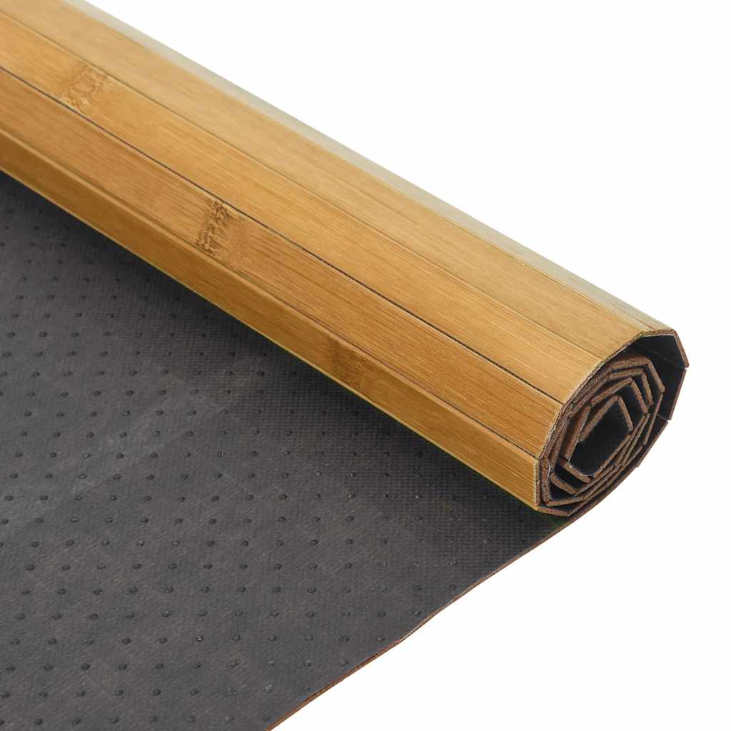 Tappeto Rettangolare Naturale 100x400 cm in Bambù | homemem39