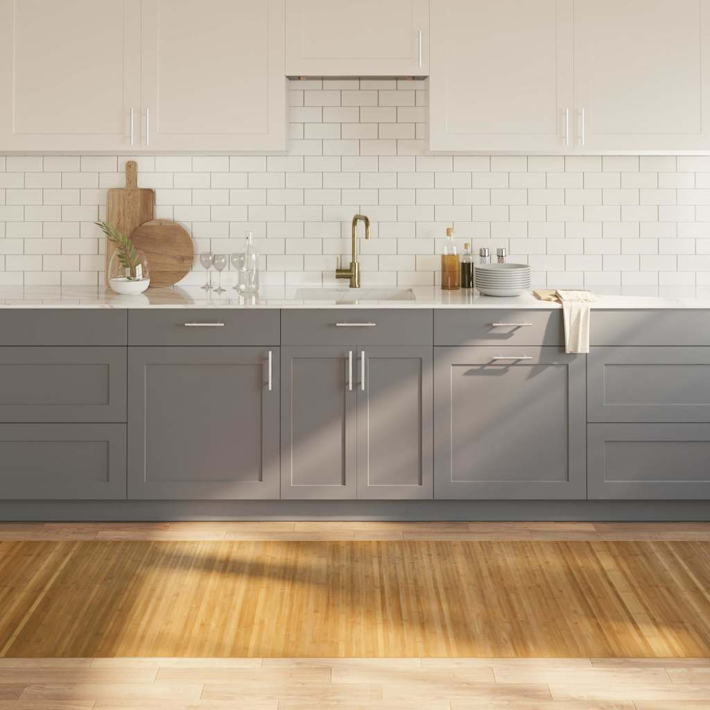 Tappeto Rettangolare Naturale 100x400 cm in Bambù | homemem39