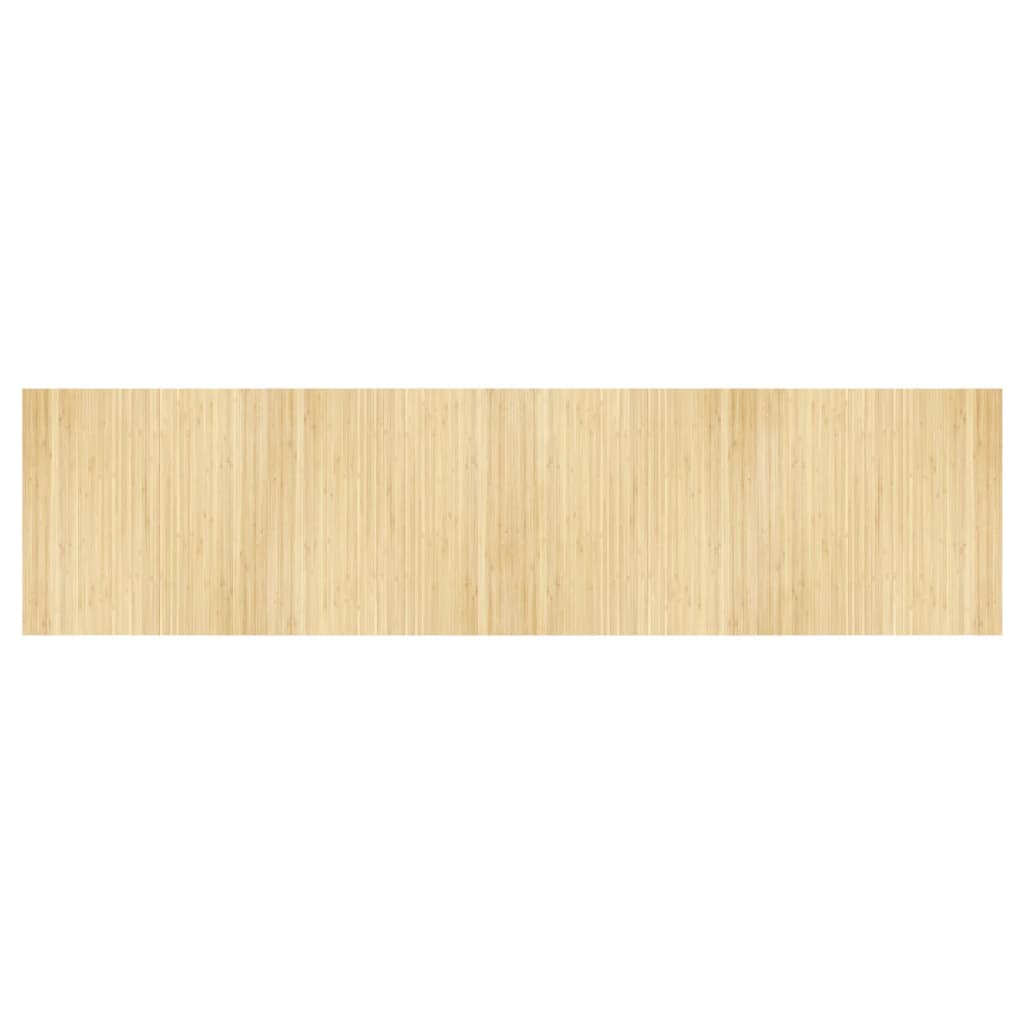 Tappeto Rettangolare Natura Chiaro 100x400 cm in Bambù | homemem39