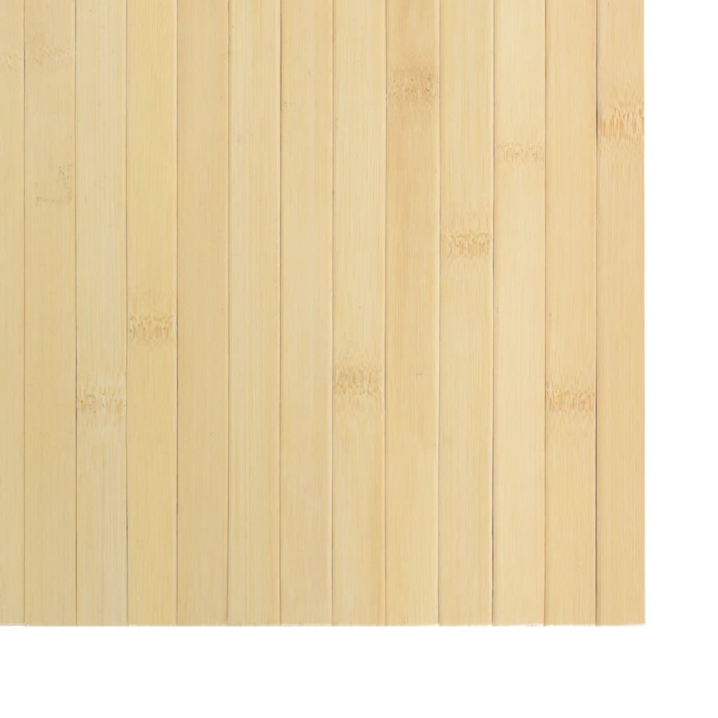 Tappeto Rettangolare Natura Chiaro 100x400 cm in Bambù | homemem39
