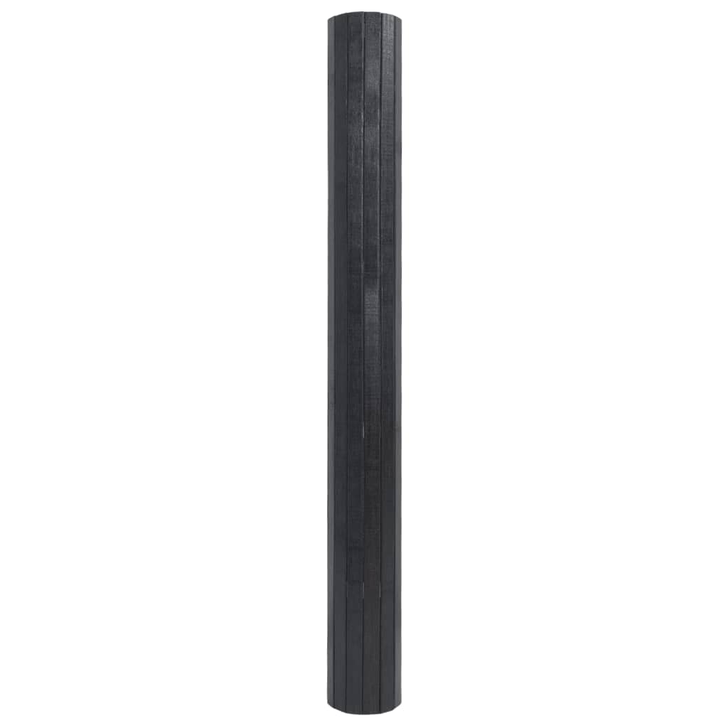 Tappeto Rettangolare Grigio 100x400 cm in Bambù | homemem39