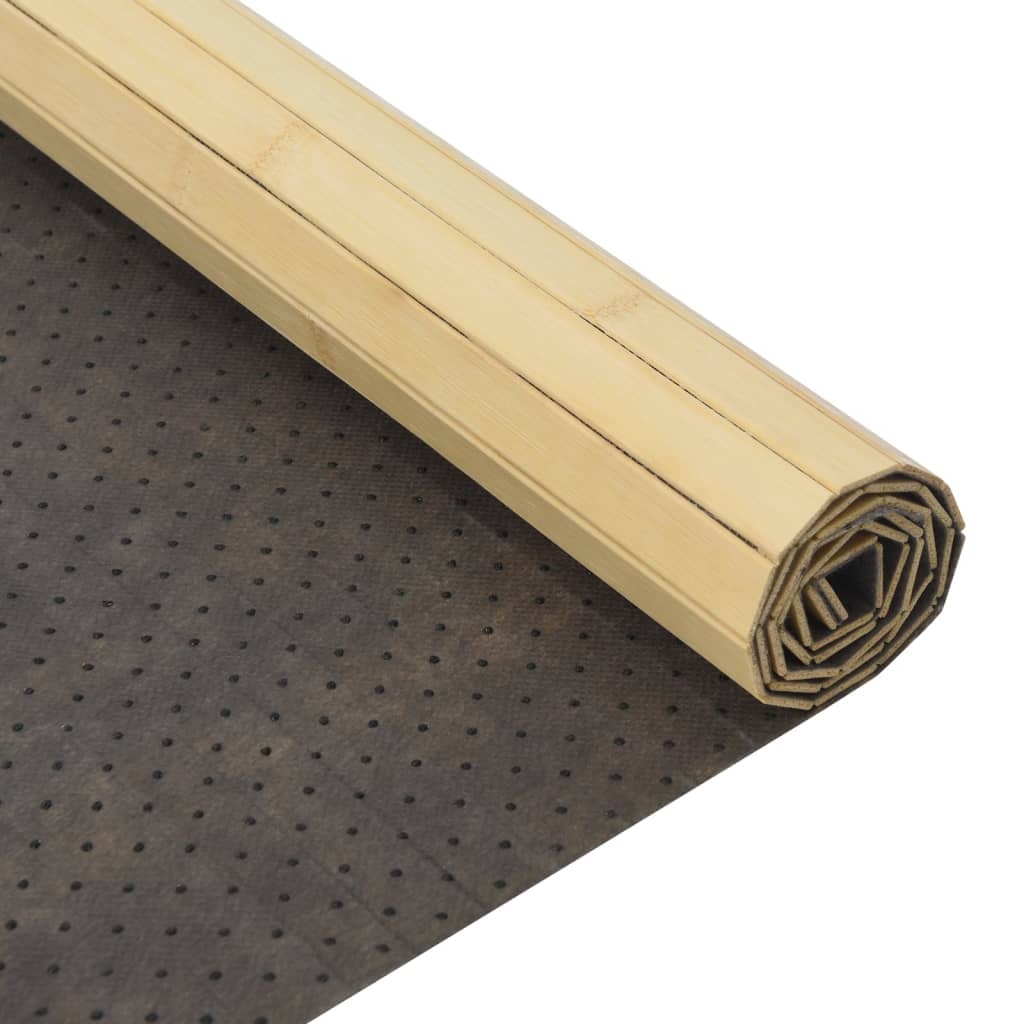 Tappeto Rettangolare Natura Chiaro 100x500 cm in Bambù | homemem39