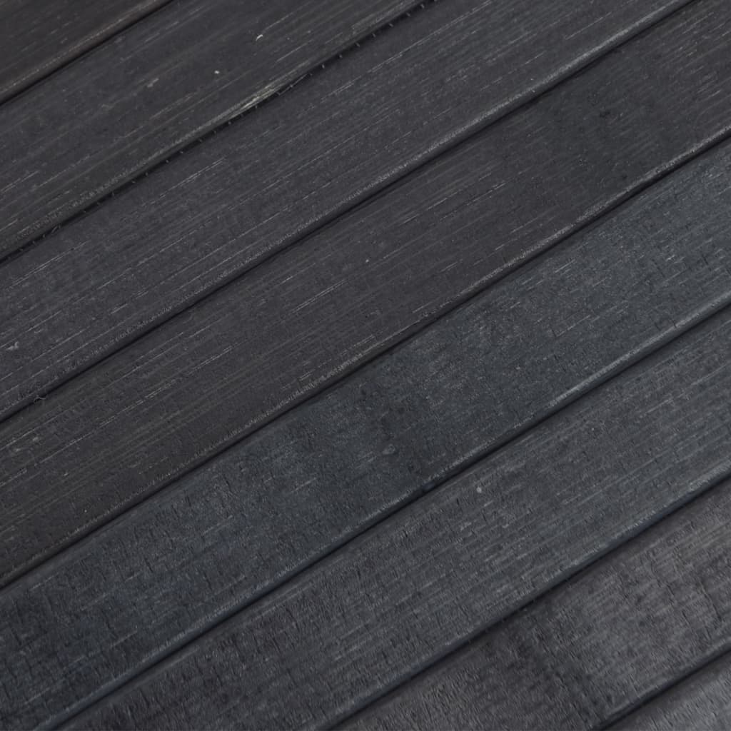 Tappeto Rettangolare Grigio 100x500 cm in Bambù | homemem39