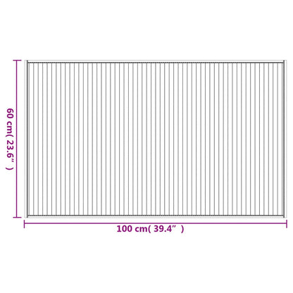 Tappeto Rettangolare Nero 60x100 cm in Bambù | homemem39