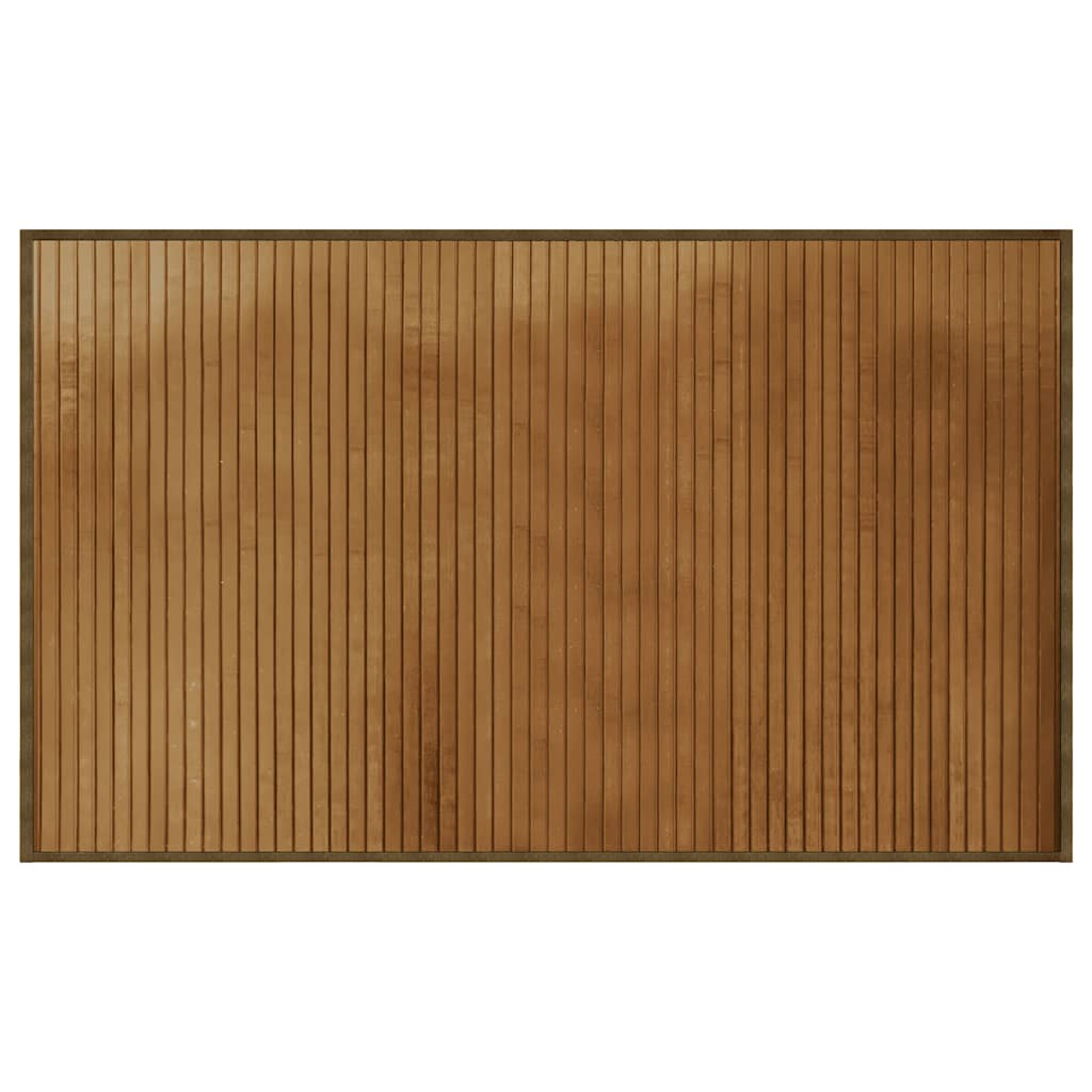 Tappeto Rettangolare Marrone 60x100 cm in Bambù | homemem39