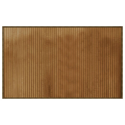 Tappeto Rettangolare Marrone 60x100 cm in Bambù | homemem39