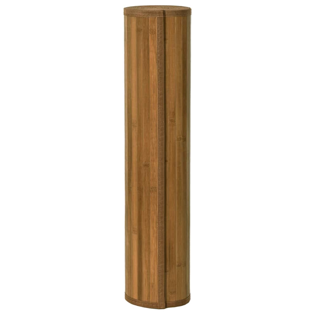 Tappeto Rettangolare Marrone 60x100 cm in Bambù | homemem39