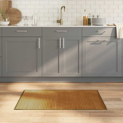 Tappeto Rettangolare Marrone 60x100 cm in Bambù | homemem39