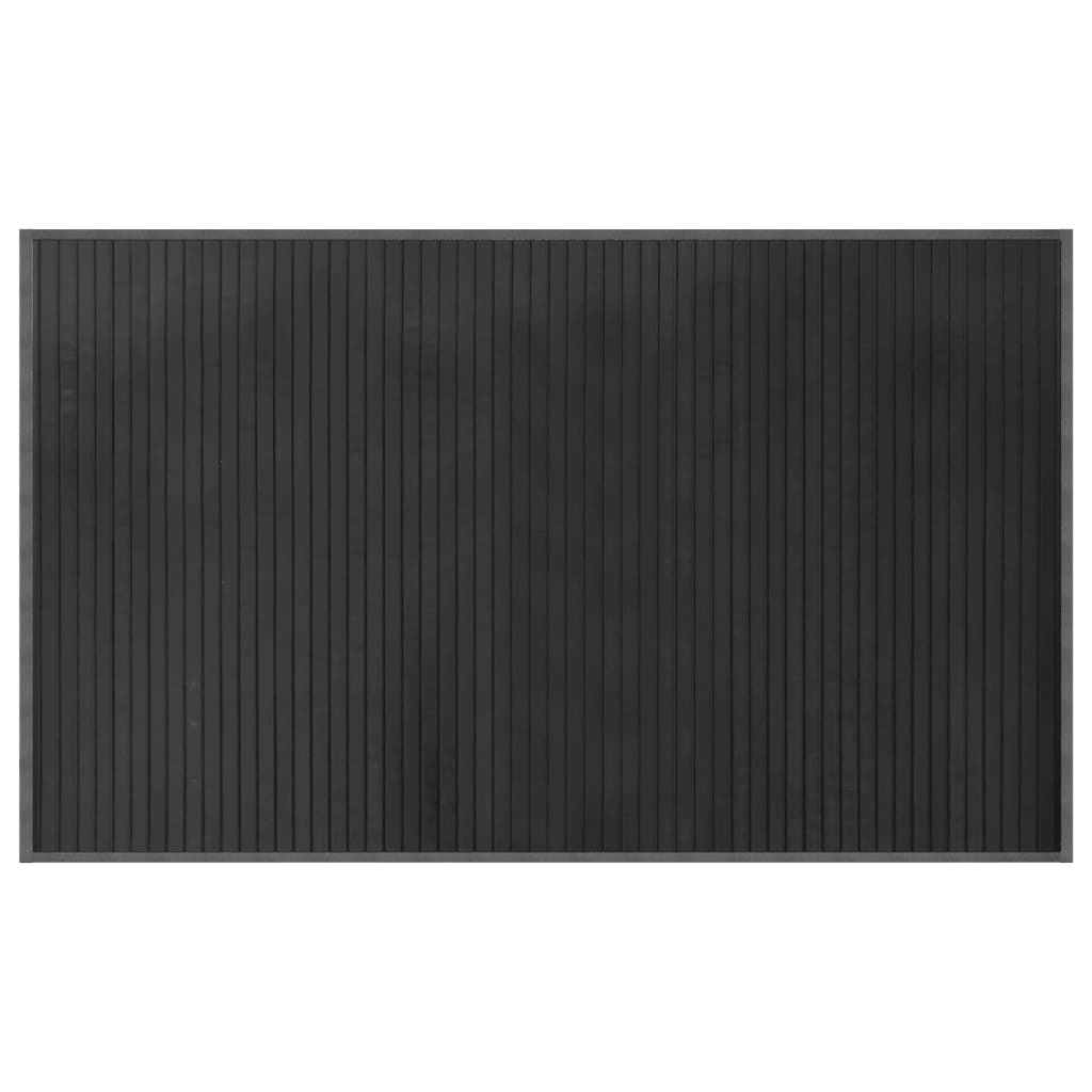 Tappeto Rettangolare Grigio 60x100 cm in Bambù | homemem39
