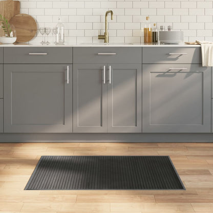 Tappeto Rettangolare Grigio 60x100 cm in Bambù | homemem39