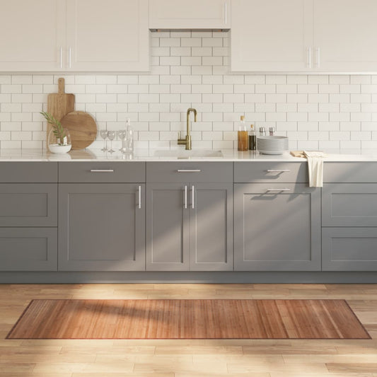 Tappeto Rettangolare Naturale 60x200 cm in Bambù