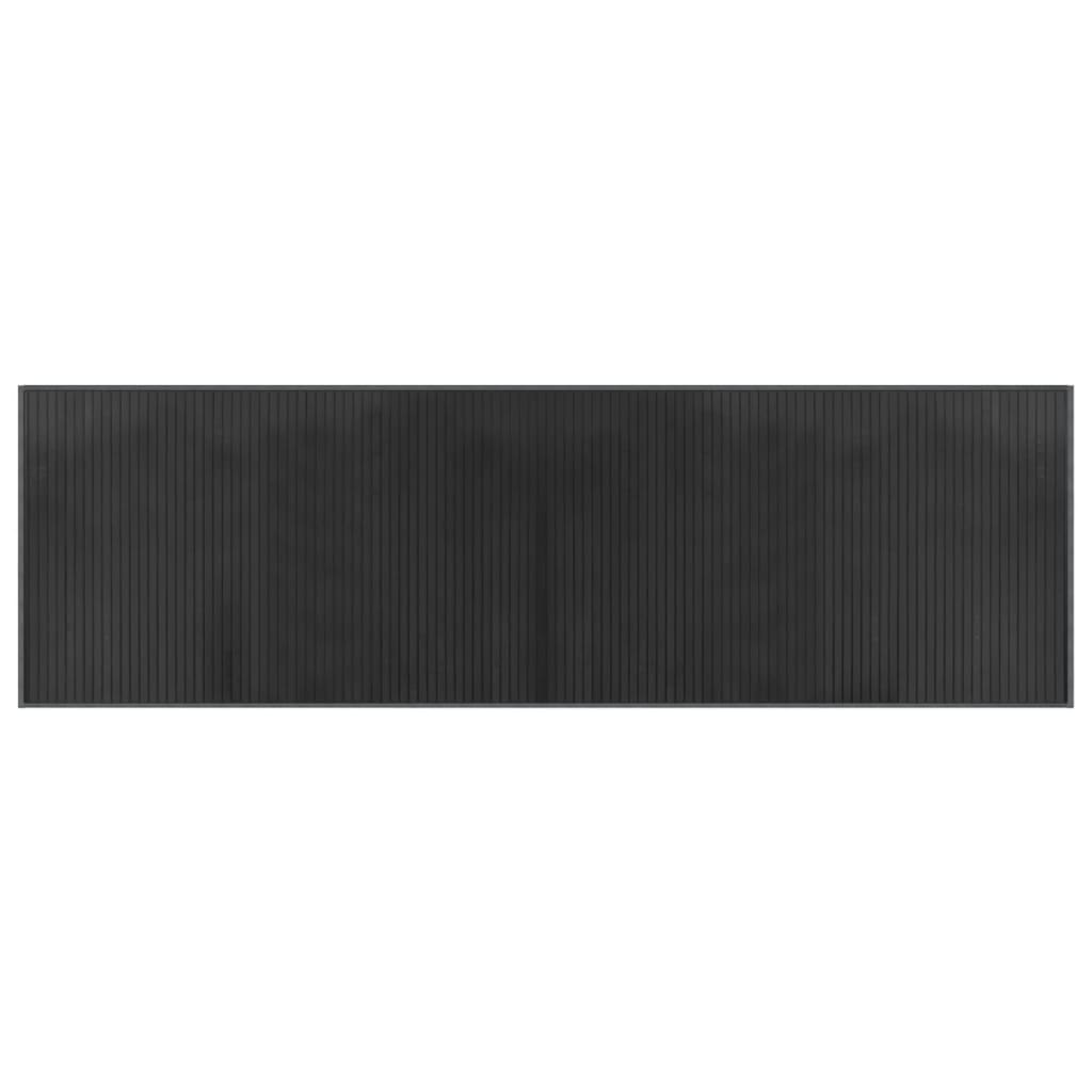 Tappeto Rettangolare Grigio 60x200 cm in Bambù | homemem39