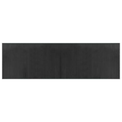 Tappeto Rettangolare Grigio 60x200 cm in Bambù | homemem39