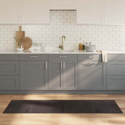 Tappeto Rettangolare Marrone Scuro 60x200 cm in Bambù | homemem39