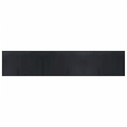 Tappeto Rettangolare Nero 60x300 cm in Bambù | homemem39