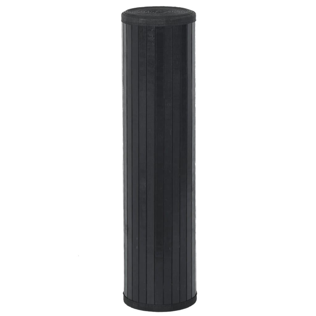 Tappeto Rettangolare Nero 60x300 cm in Bambù | homemem39