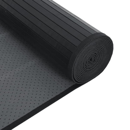 Tappeto Rettangolare Nero 60x300 cm in Bambù | homemem39