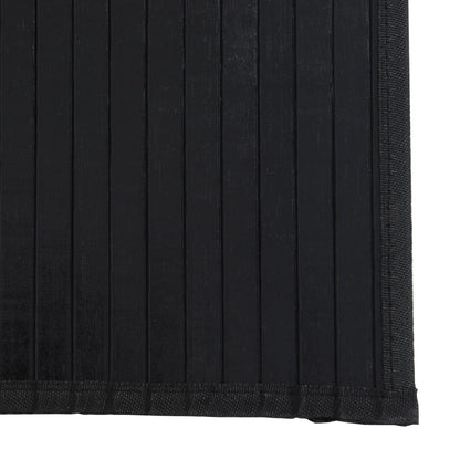 Tappeto Rettangolare Nero 60x300 cm in Bambù | homemem39