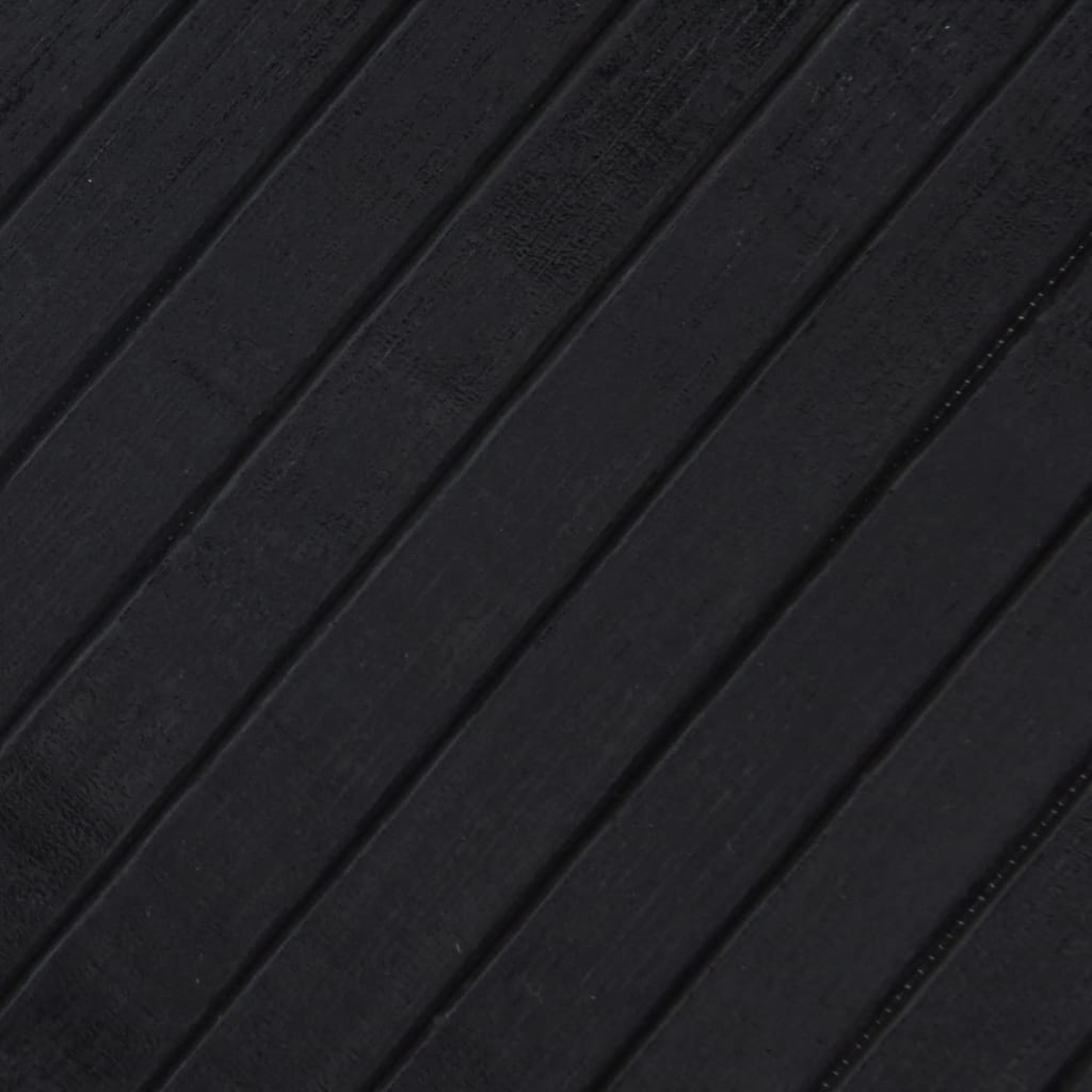 Tappeto Rettangolare Nero 60x300 cm in Bambù | homemem39