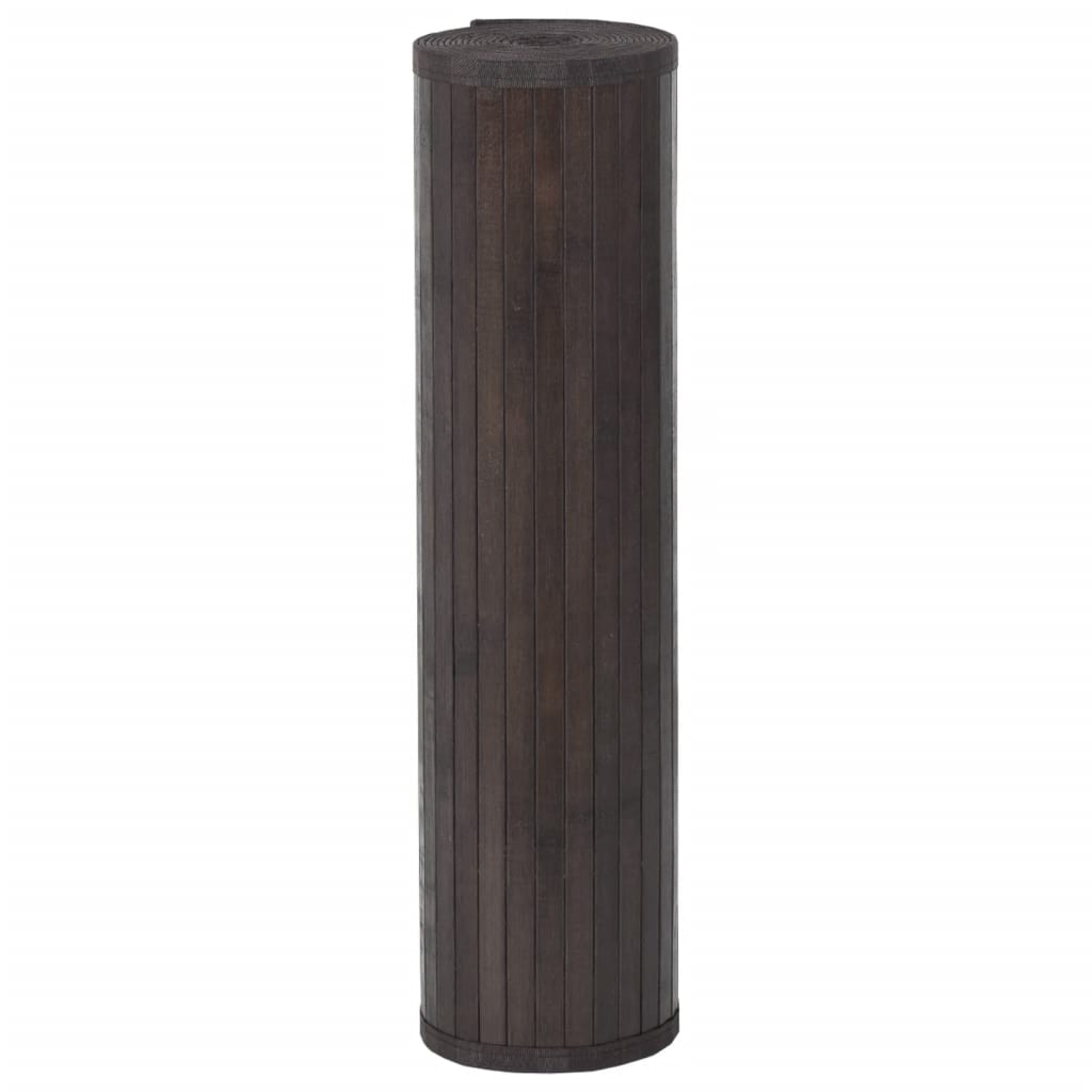 Tappeto Rettangolare Marrone Scuro 60x300 cm in Bambù | homemem39