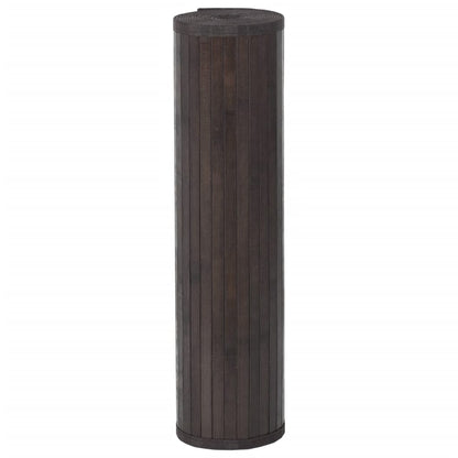 Tappeto Rettangolare Marrone Scuro 60x300 cm in Bambù | homemem39