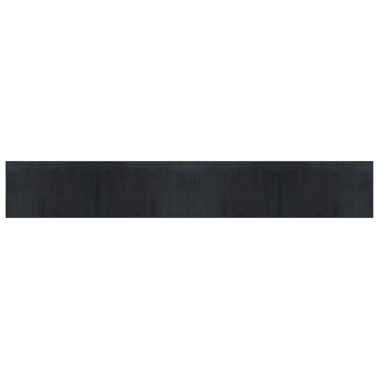 Tappeto Rettangolare Nero 60x400 cm in Bambù | homemem39