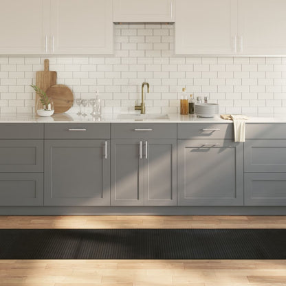 Tappeto Rettangolare Nero 60x400 cm in Bambù | homemem39