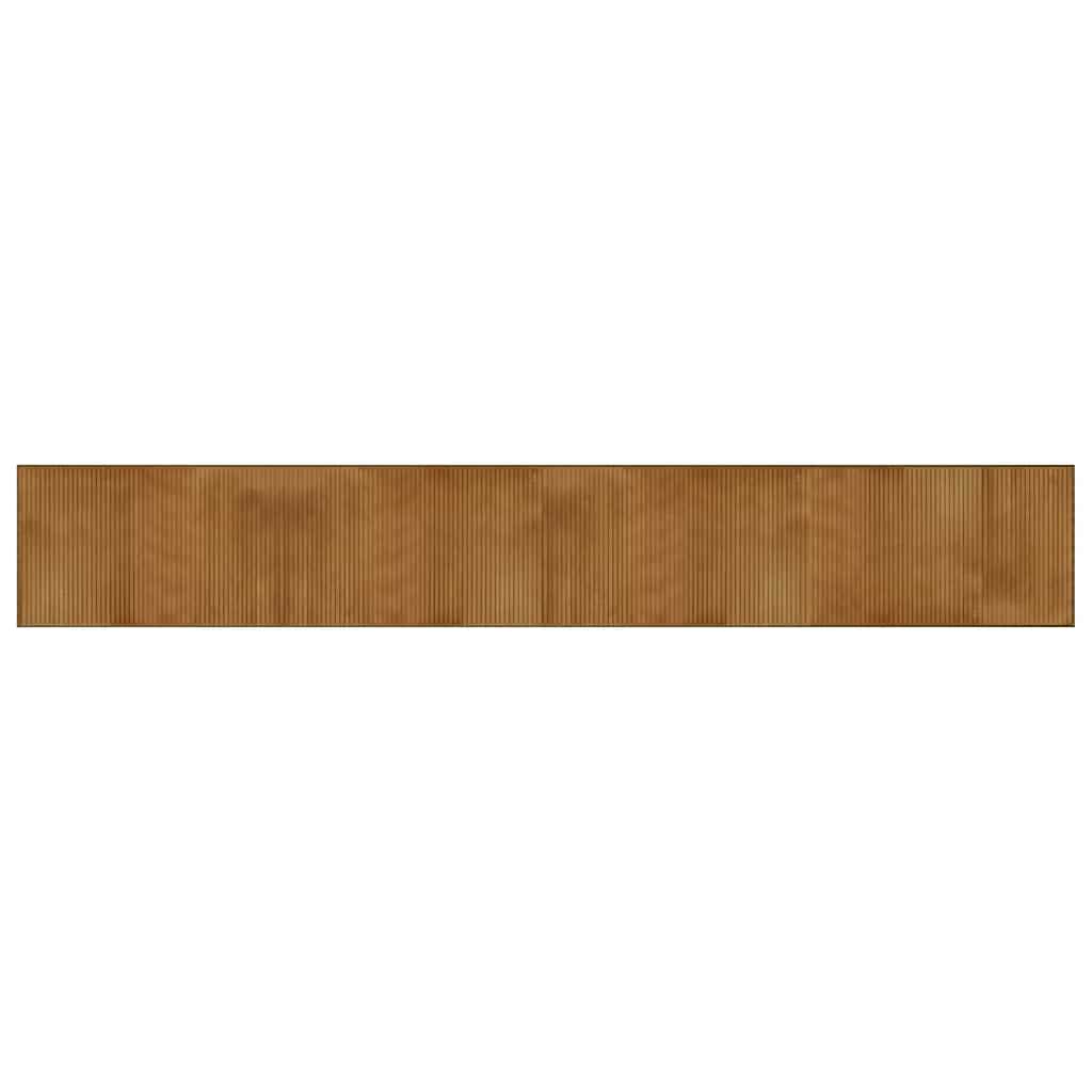 Tappeto Rettangolare Marrone 60x400 cm in Bambù | homemem39